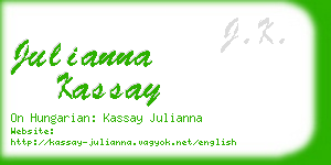 julianna kassay business card